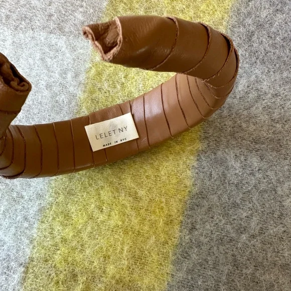 🥐 Lelet NY Croissant Leather Headband 🥐 - Picture 6 of 7